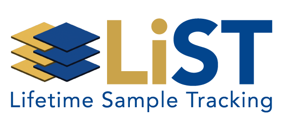 Lifetime Sample Tracking wordmark LiST wordmark