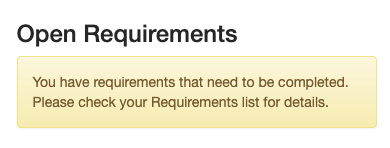 Image of Open Requirements screenshot