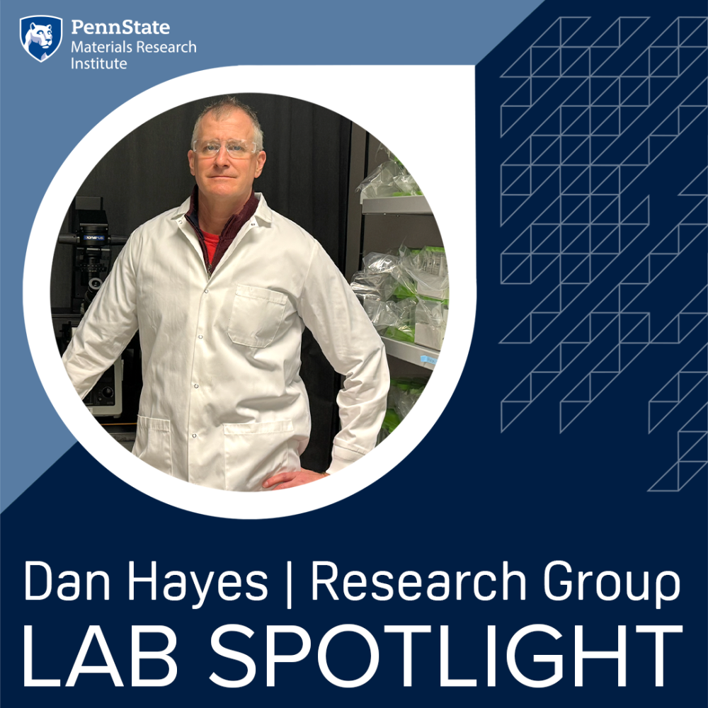 Dan Hayes in his research lab